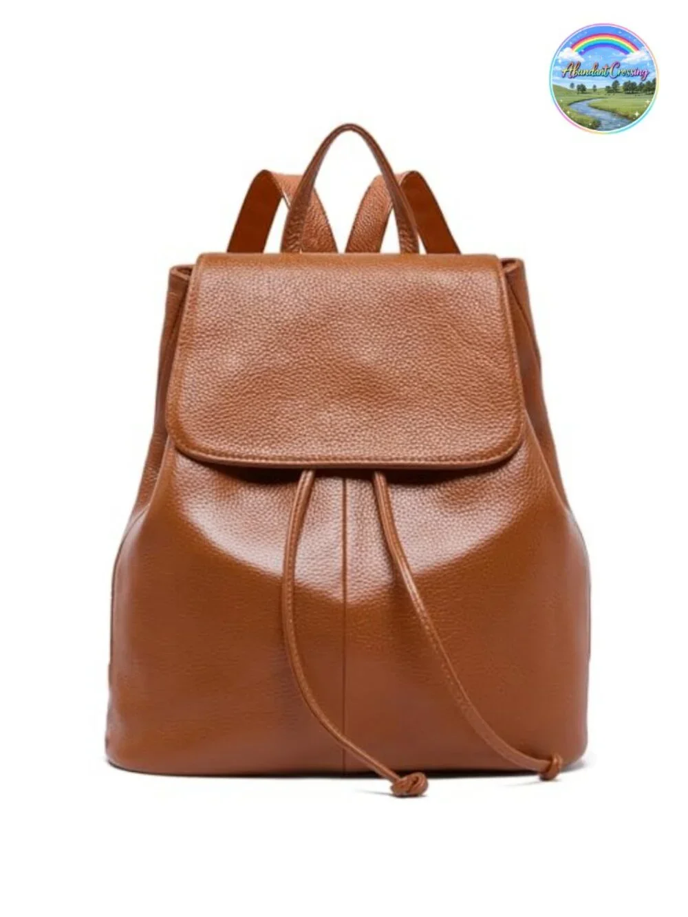 Genuine Leather Backpack Purse for Women Full-Grain Cowhide Shoulder Bag